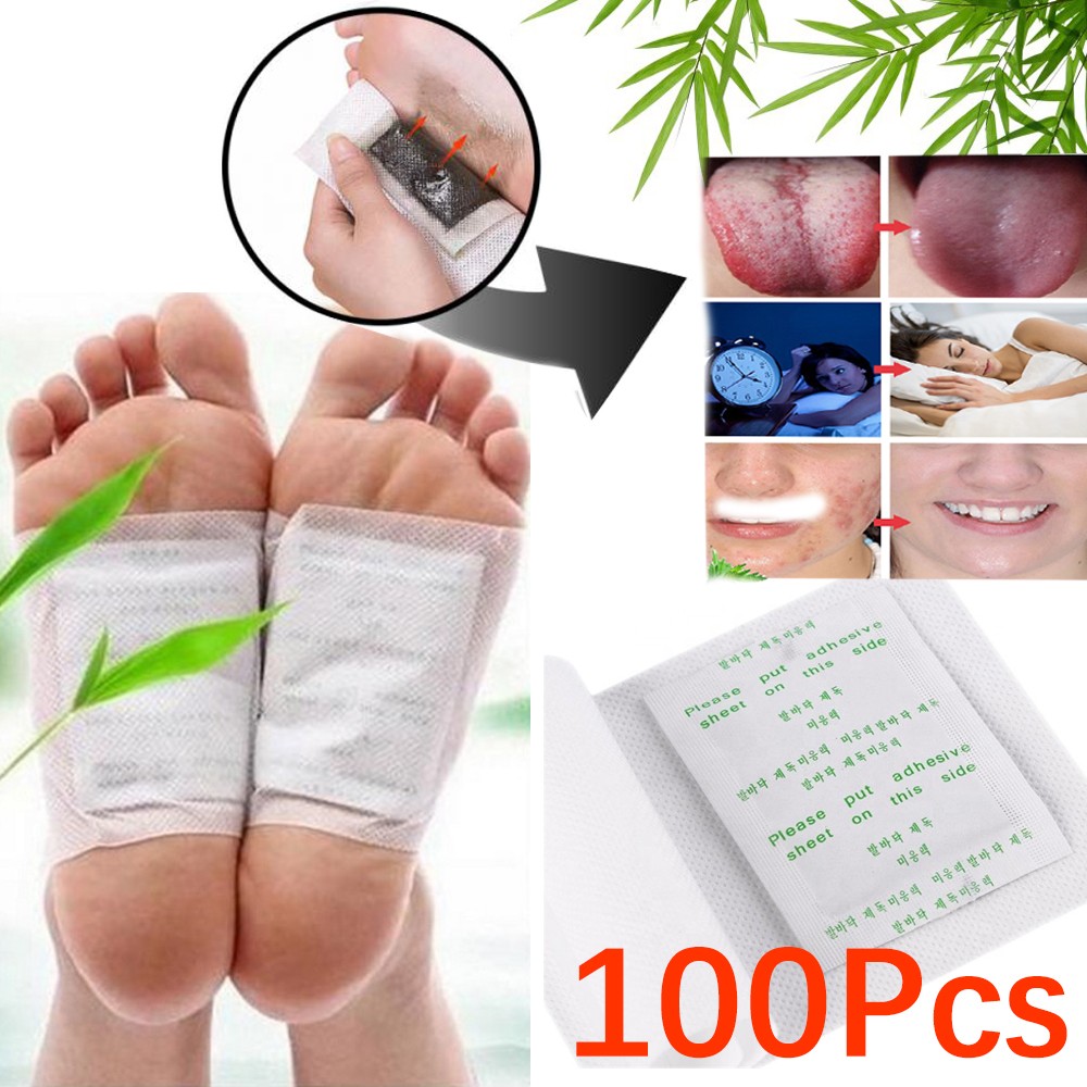Detox Foot Patch - 100 unids/lote parche desintoxicante para pies