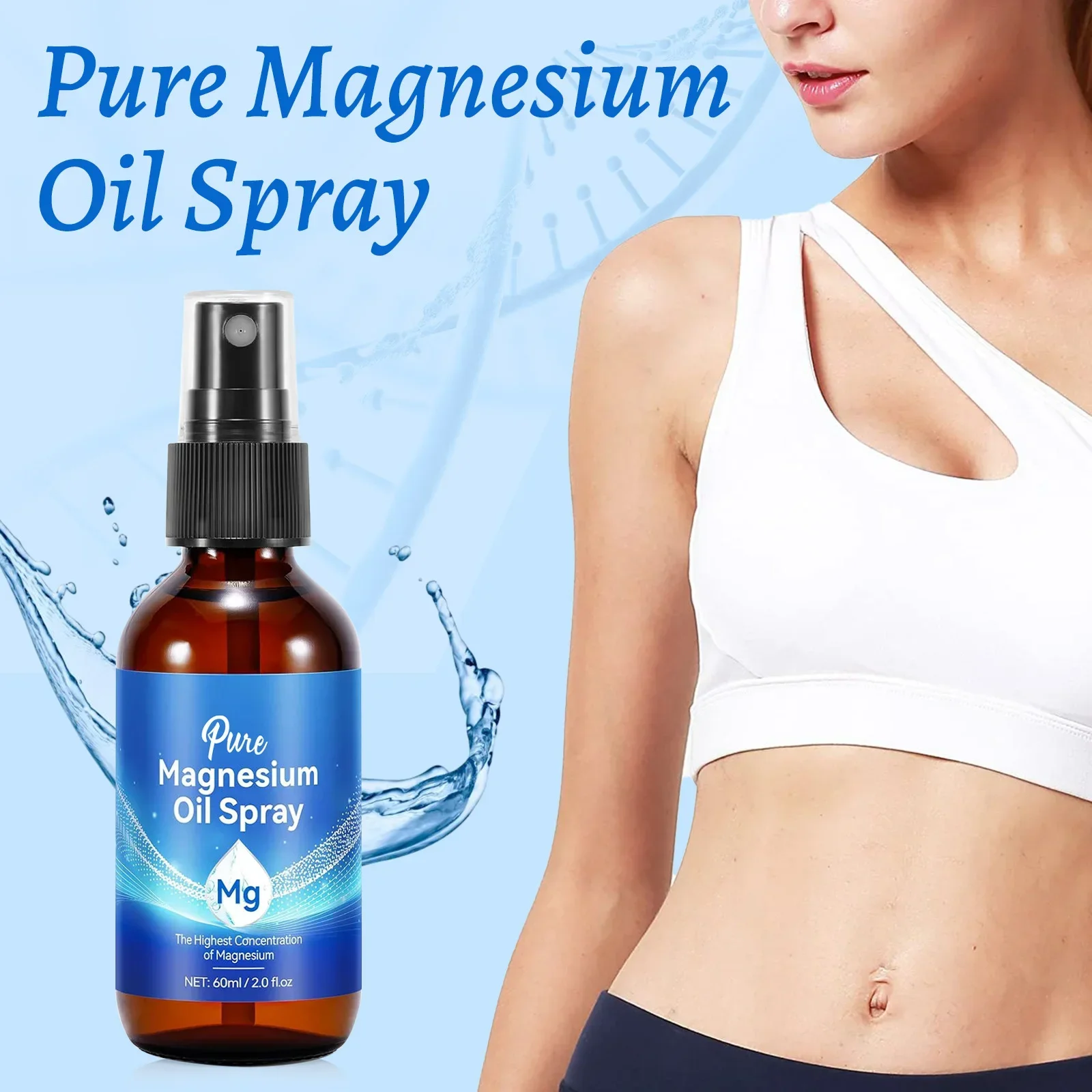 Bath Salts Magnesium - Spray de Aceite Corporal de Magnesio