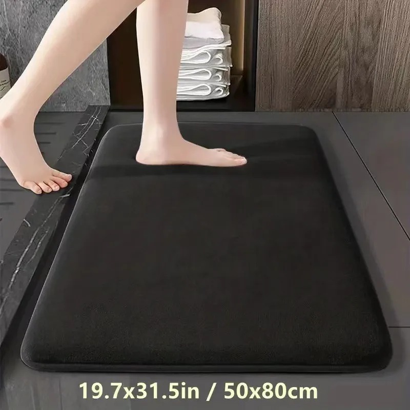 Bamboo Bath Mat - Alfombra absorbente para el suelo, alfombra