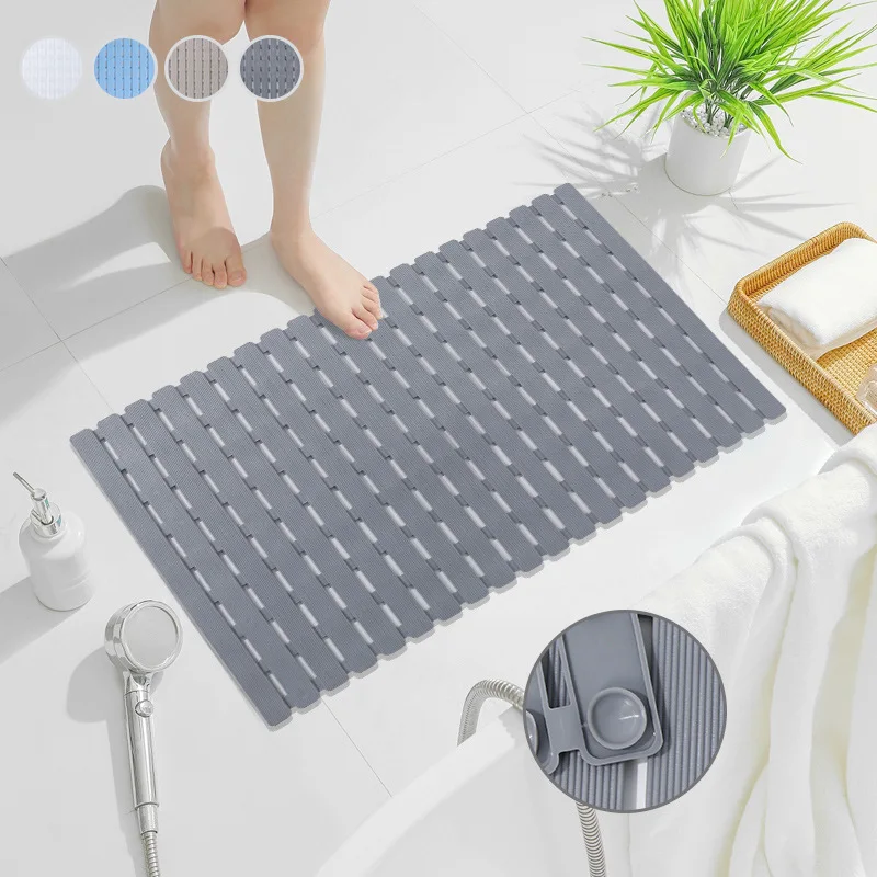 Bamboo Bath Mat - 1 alfombrilla de bañera antideslizante, alfombrilla