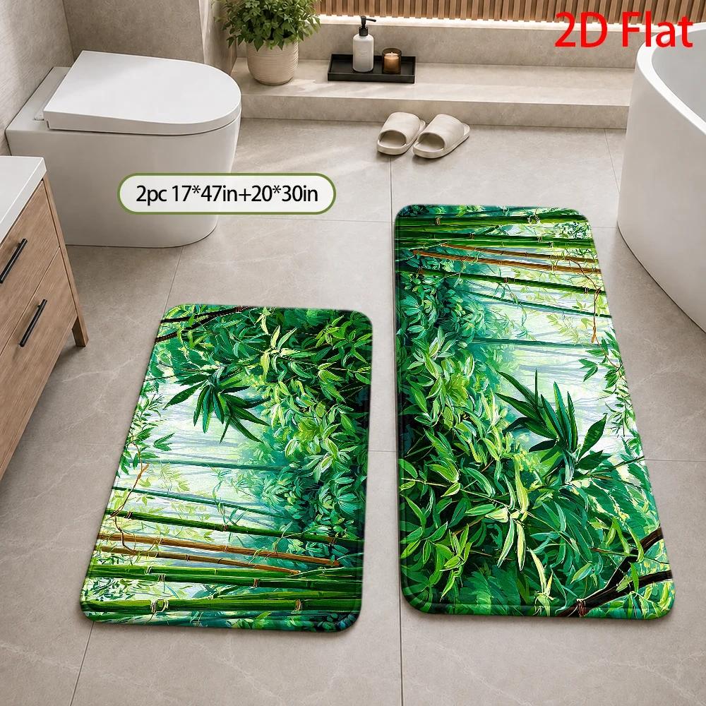 Alfombra de Baño con Patrón de - Bamboo Bath Mat reseña y precio