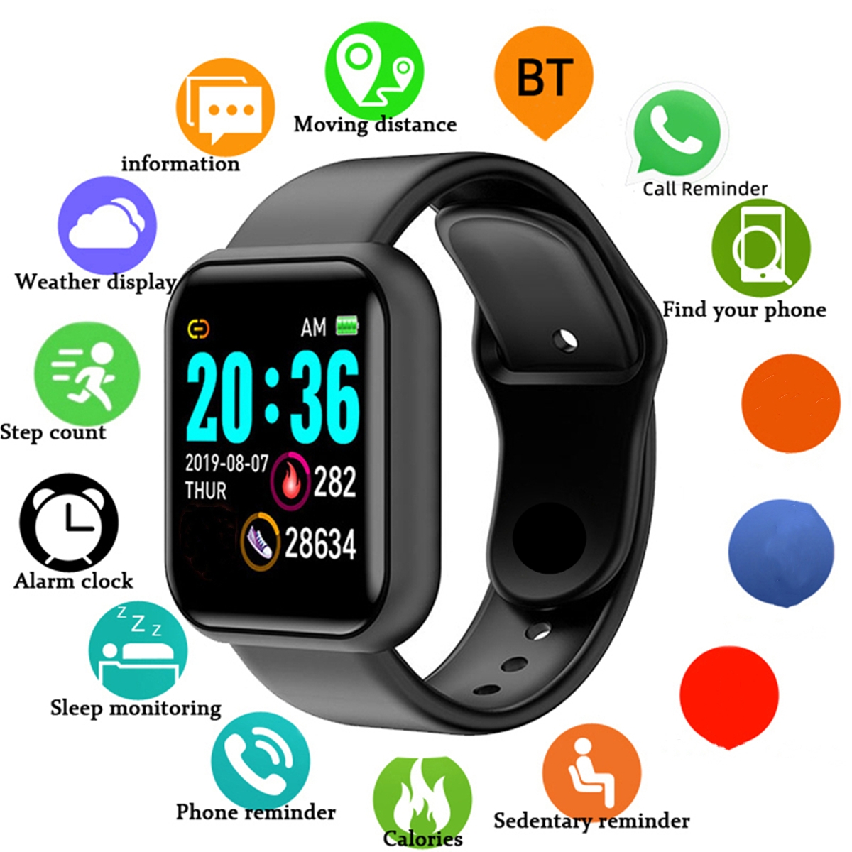 Relojes inteligentes para homb - Health Wellness Bracelet reseña y precio