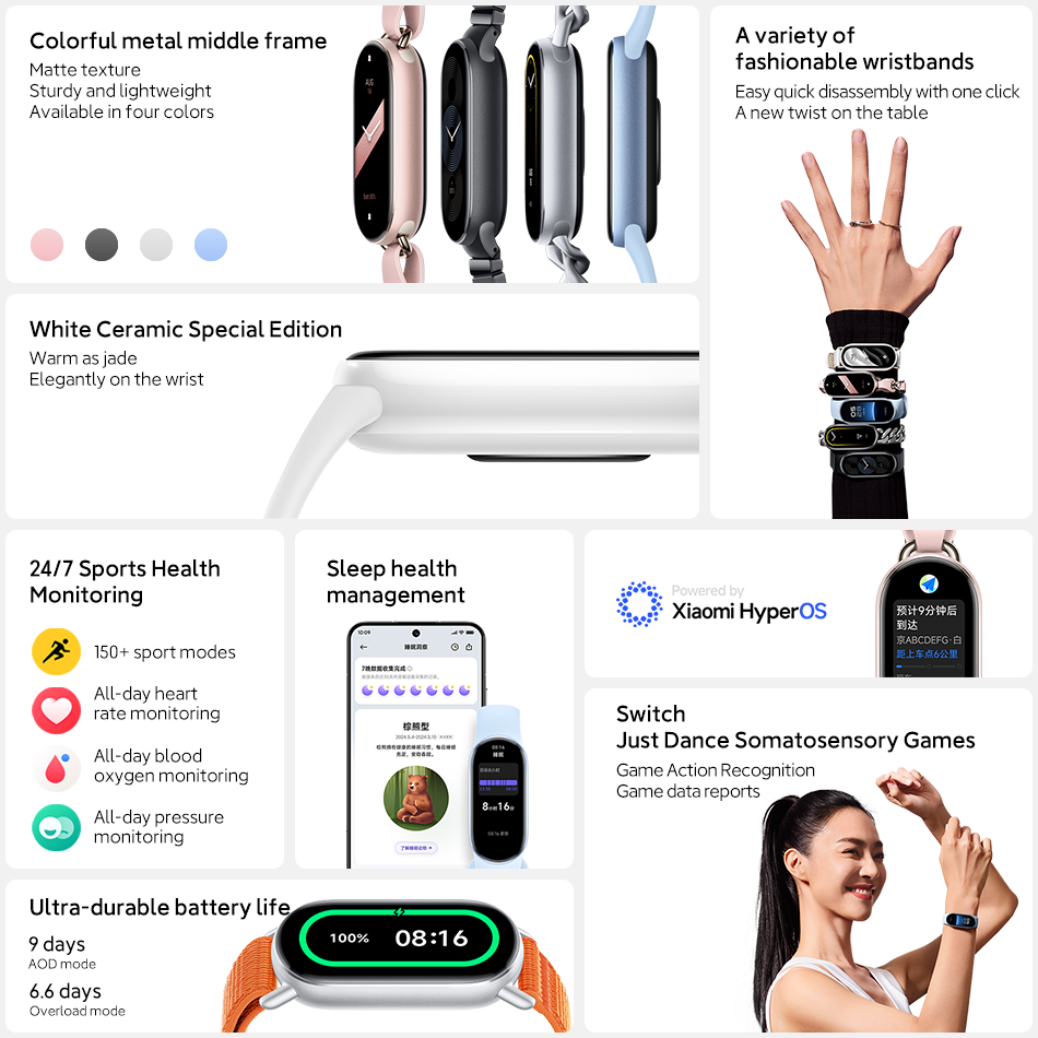 Xiaomi Mi Band 9, Pulsera de A - Health Wellness Bracelet reseña y precio