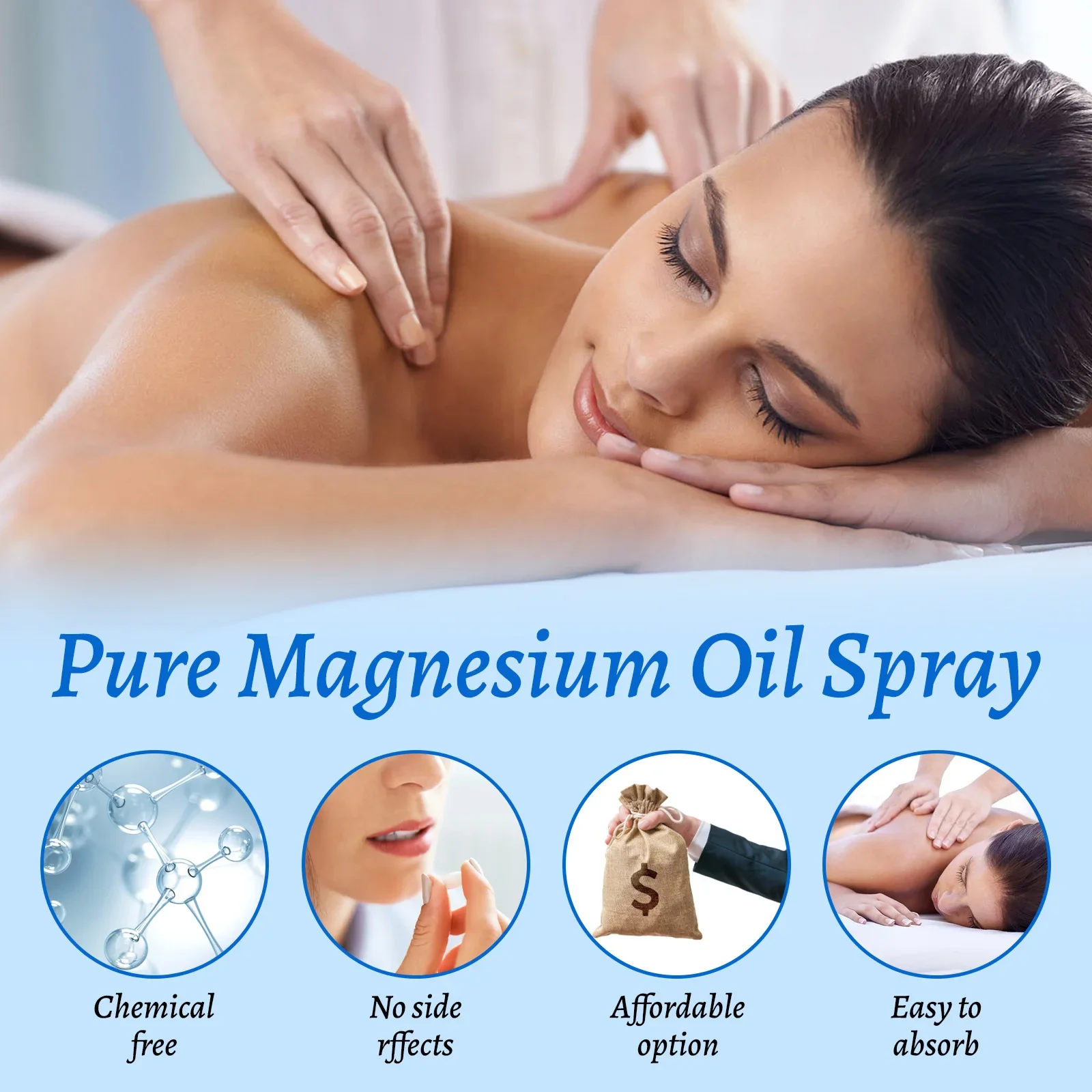 Spray de Aceite Corporal de Ma - Bath Salts Magnesium reseña y precio