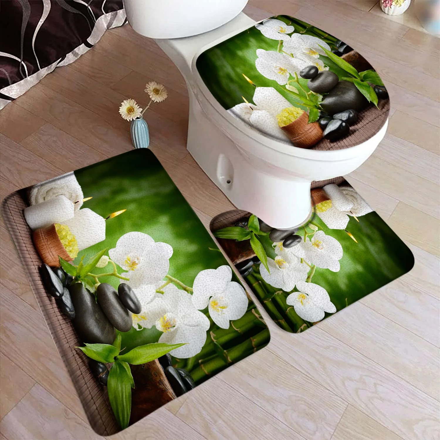 Juego de Alfombrillas de Baño  - Bamboo Bath Mat reseña y precio
