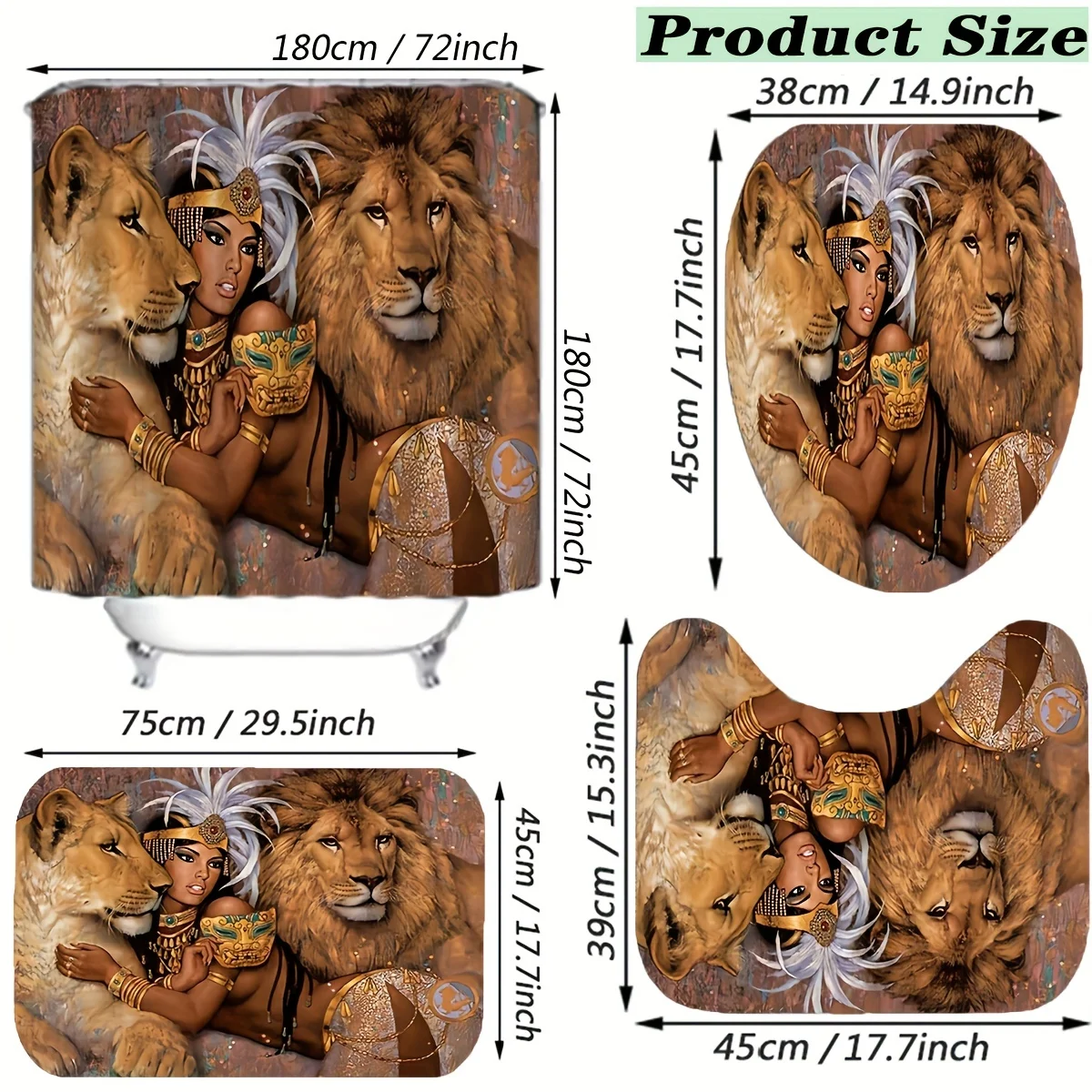 Juego de Baño Regal Royal Lion - Bamboo Bath Mat reseña y precio