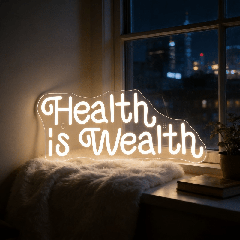 Letrero Luminoso LED de Neón ' - Health Wellness Lifestyle reseña y precio