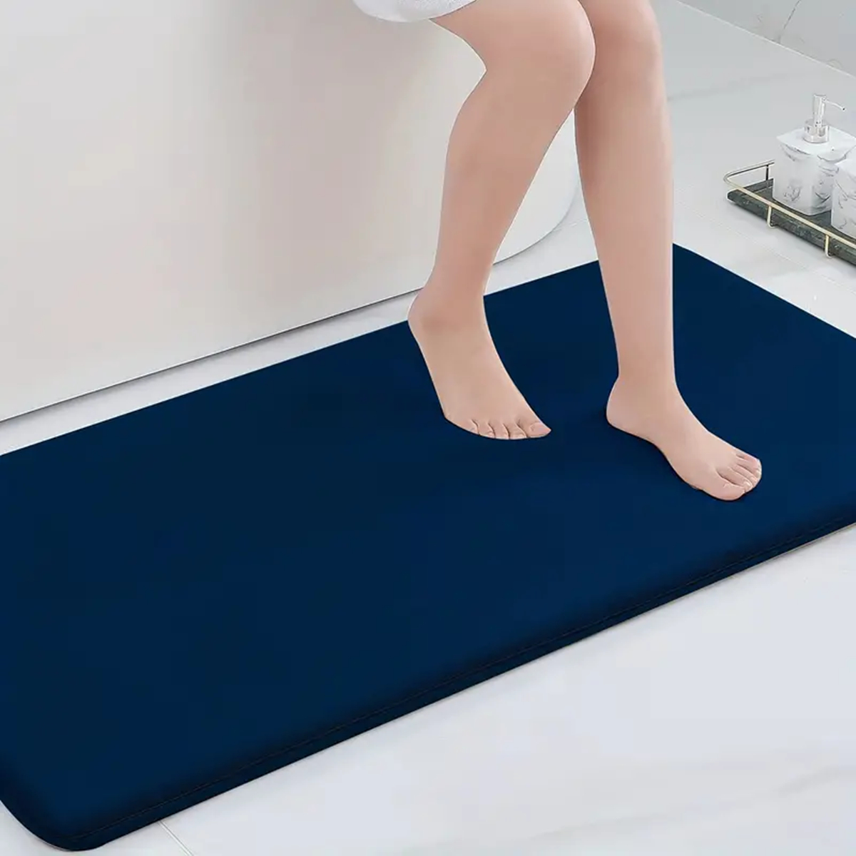 Alfombra antideslizante para b - Bamboo Bath Mat reseña y precio
