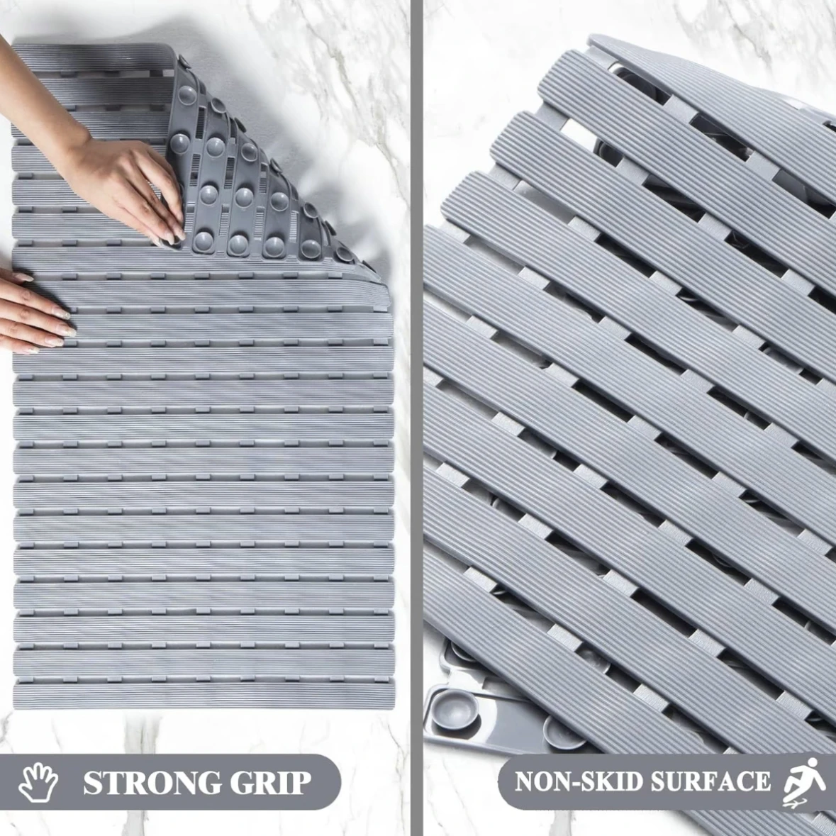 1 alfombrilla de bañera antide - Bamboo Bath Mat reseña y precio